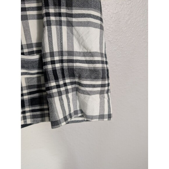 Banana Republic White Plaid Double Breasted Jacket Large Petite - Picture 6 of 9